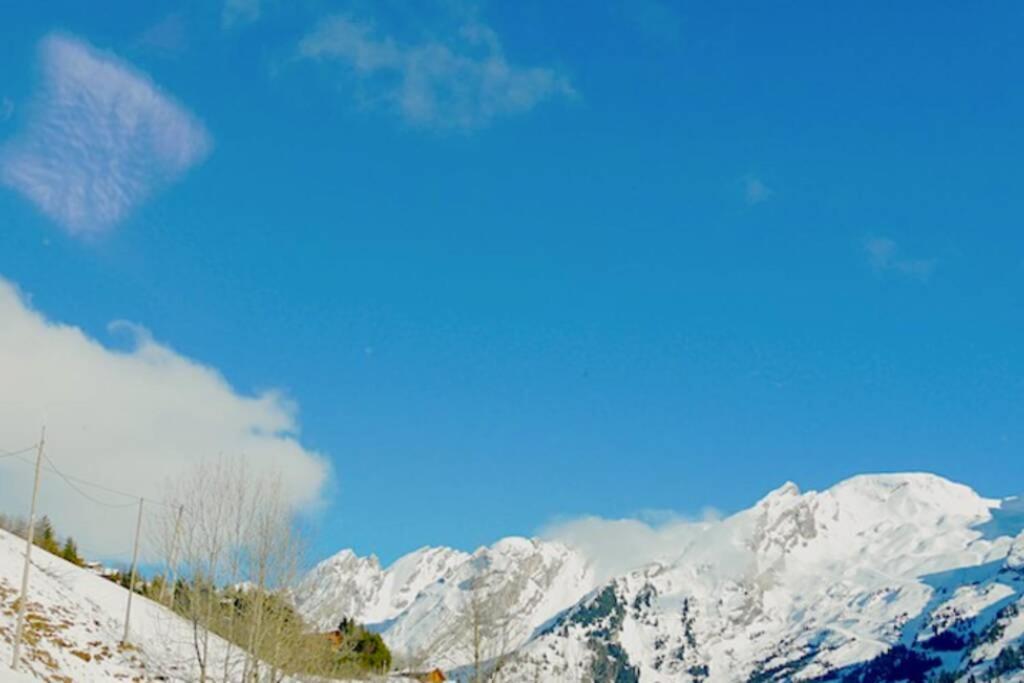 Appartement Cozy Dans Chalet 6 Pers Voiture 4 Roues Motrice A Dispo La Clusaz Dış mekan fotoğraf